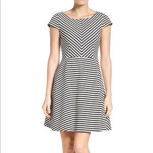Felicity and Coco Black and White Stripe Dress